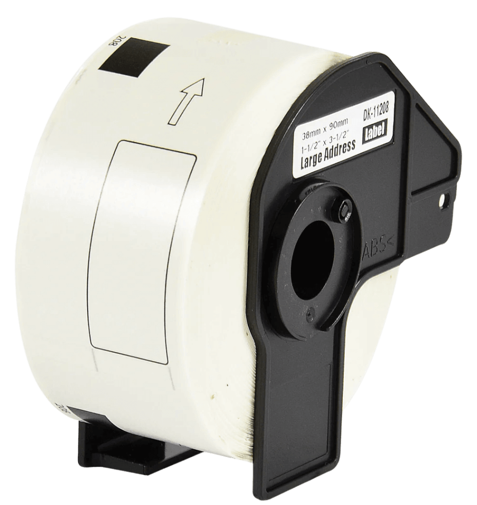 Brother DK11208 Vit 38 x 90 mm, 400 stk. adresseetiket - Kompatibel