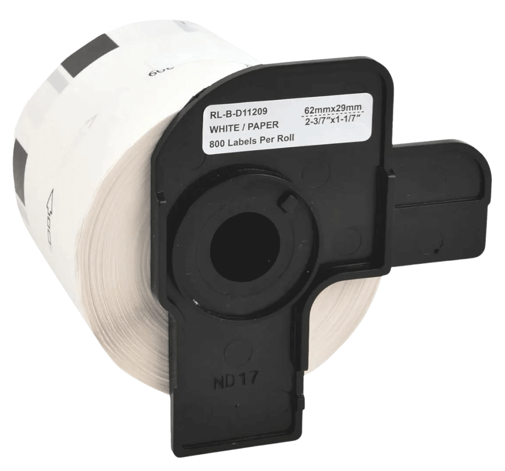 Brother DK11209 Vit 29 x 62 mm, 800 stk. adresseetiket - Kompatibel