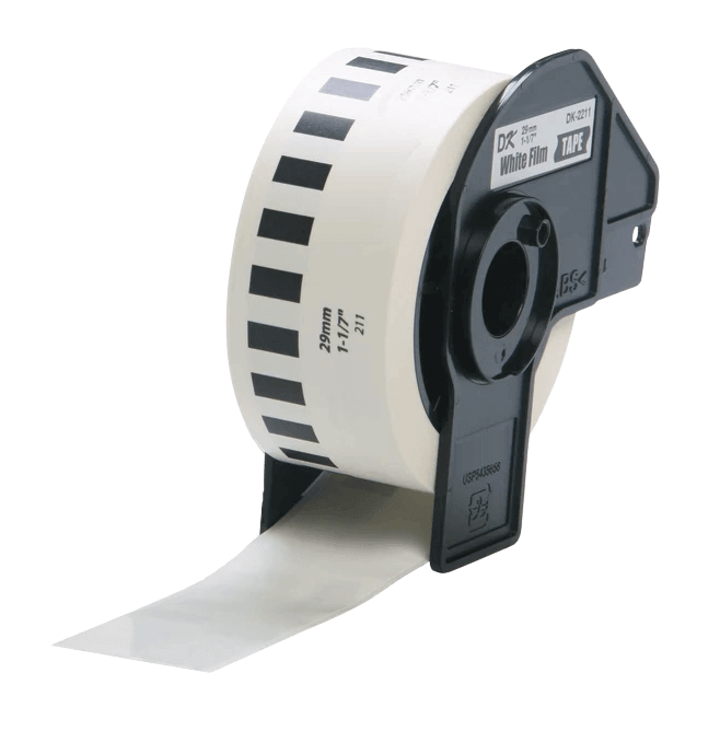 Brother DK22211 Vit 29mm x 15,24m adresseetiket - Kompatibel