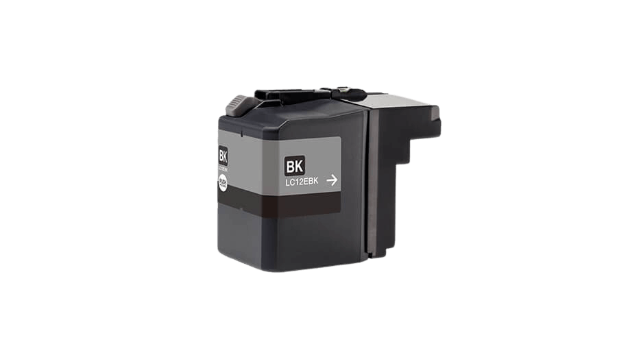 Brother LC12EBK svart bläckpatron - Kompatibel