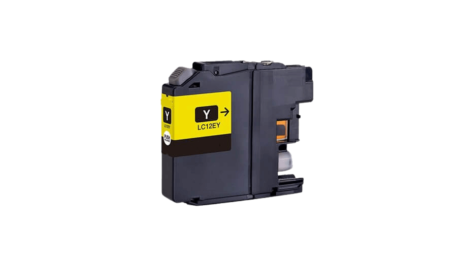 Brother LC12EY gul bläckpatron - Kompatibel