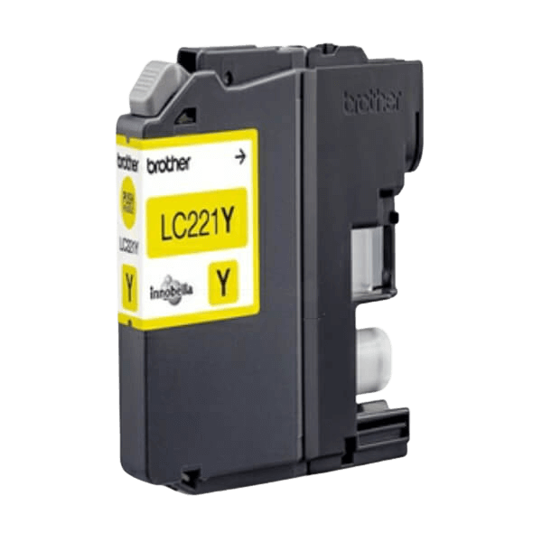 Brother LC221Y gul bläckpatron - Original