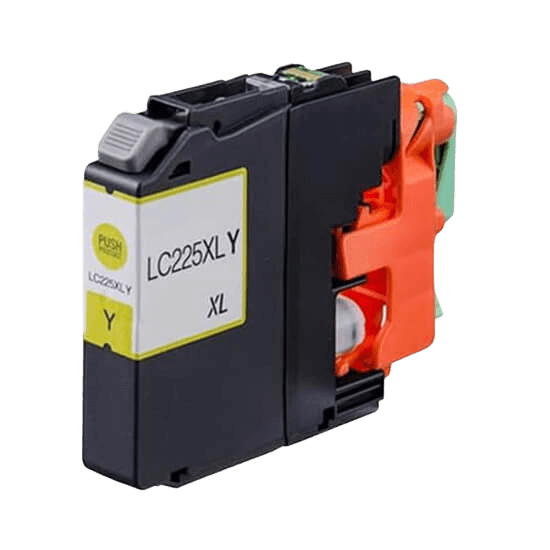 Brother LC225Y gul XL bläckpatron - Kompatibel
