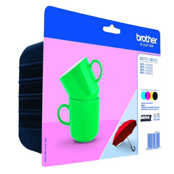 Brother LC227 CMYK XL rabattpaket - Original