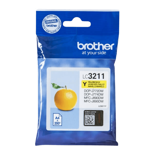 Brother LC3211Y gul bläckpatron - Original