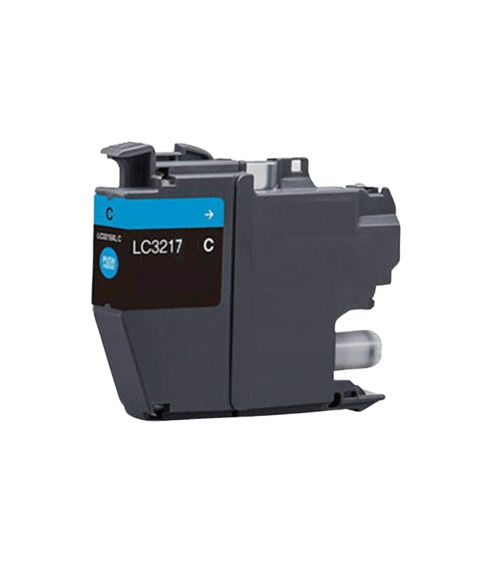 Brother LC3217C cyan bläckpatron - Kompatibel