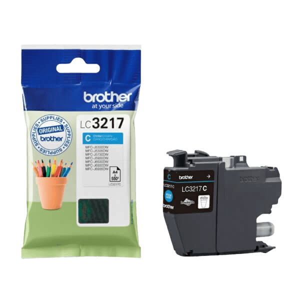 Brother LC3217C cyan bläckpatron - Original