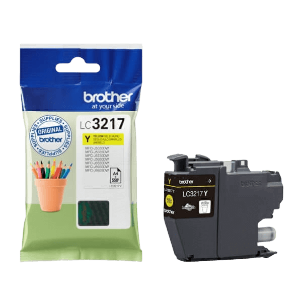 Brother LC3217Y gul bläckpatron - Original