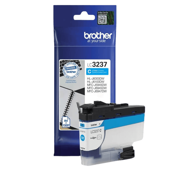 Brother LC3237C cyan bläckpatron - Original