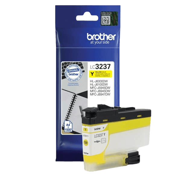 Brother LC3237Y gul bläckpatron - Original