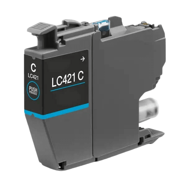 Brother LC421C cyan bläckpatron - Kompatibel