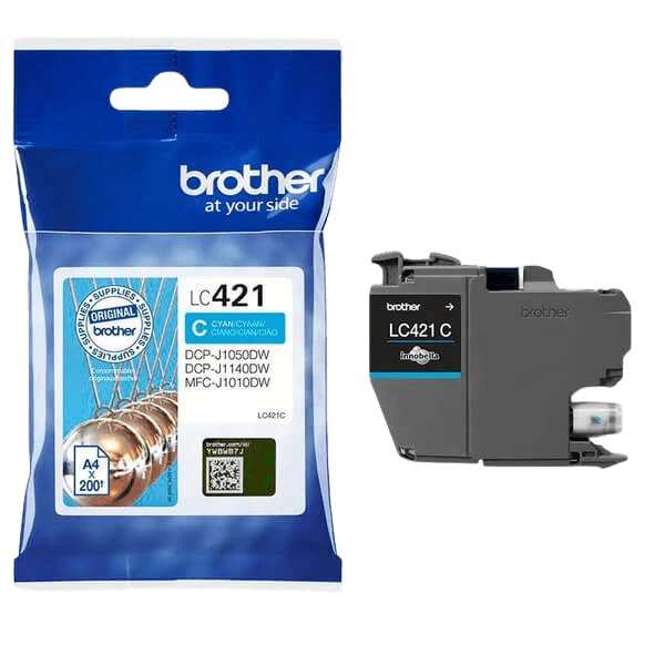 Brother LC421C cyan bläckpatron - Original