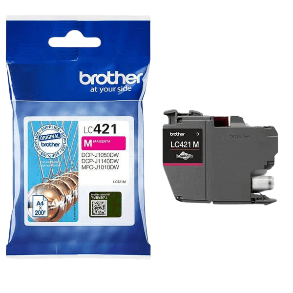 Brother LC421M magenta bläckpatron - Original