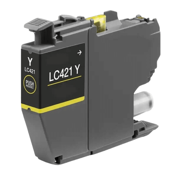 Brother LC421Y gul bläckpatron - Kompatibel