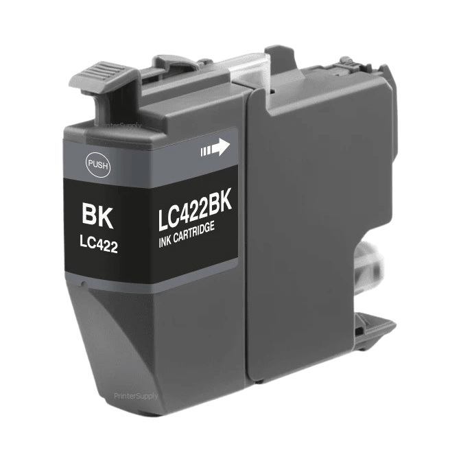 Brother LC422BK svart bläckpatron - Kompatibel