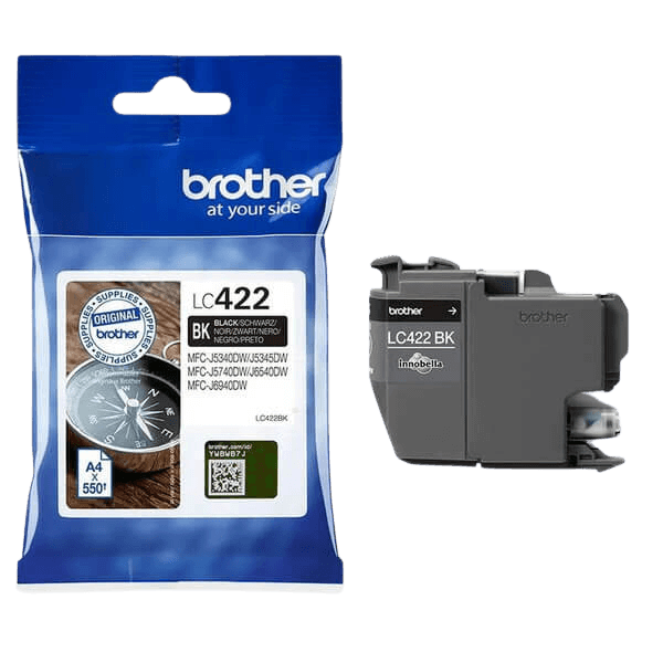 Brother LC422BK svart bläckpatron - Original