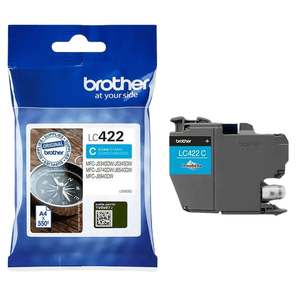 Brother LC422C cyan bläckpatron - Original