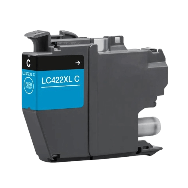 Brother LC422XLC cyan XL bläckpatron - Kompatibel