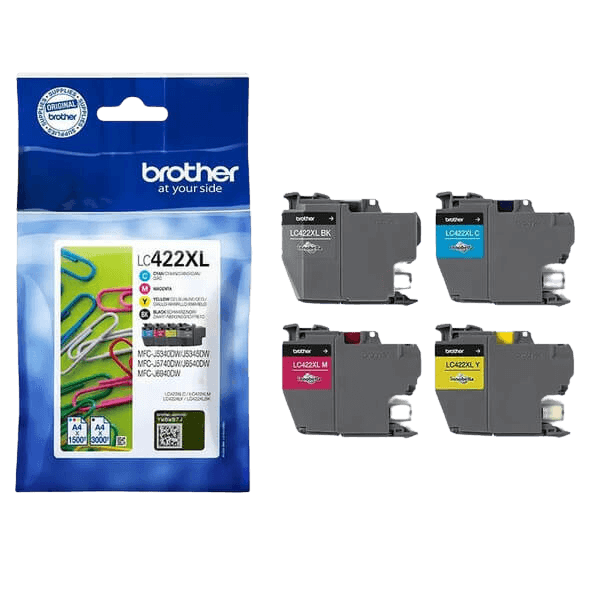 Brother LC422XLVALDR CMYK XL rabattpaket - Original