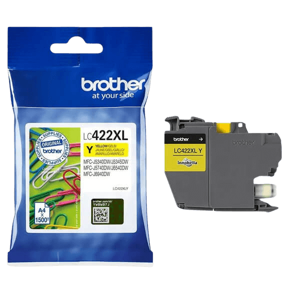 Brother LC422XLY gul XL bläckpatron - Original