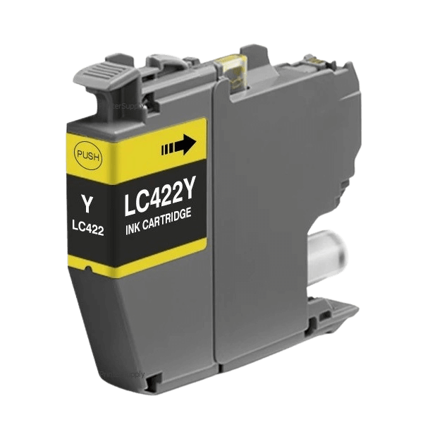 Brother LC422Y gul bläckpatron - Kompatibel