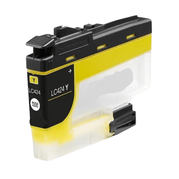 Brother LC424Y gul bläckpatron - Kompatibel