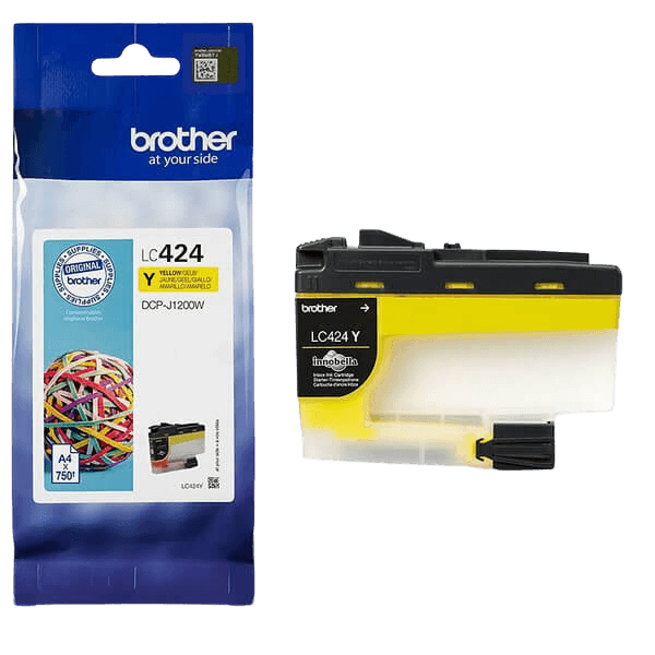 Brother LC424Y gul bläckpatron - Original