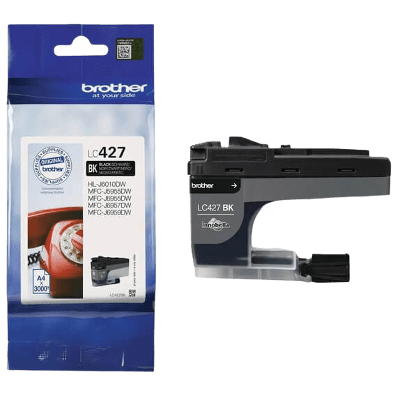 Brother LC427BK svart bläckpatron - Original