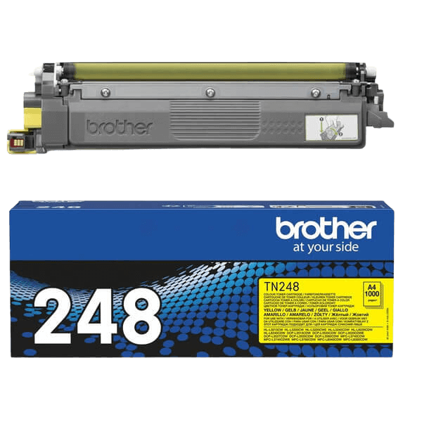 Brother TN248Y gul toner - Original