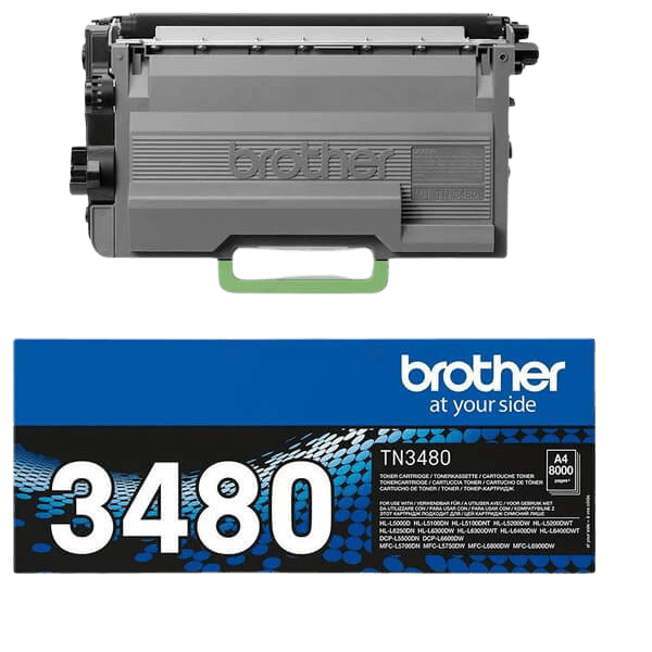 Brother TN3480 svart XL toner - Original
