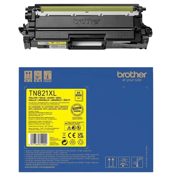 Brother TN821XLY gul XL toner - Original