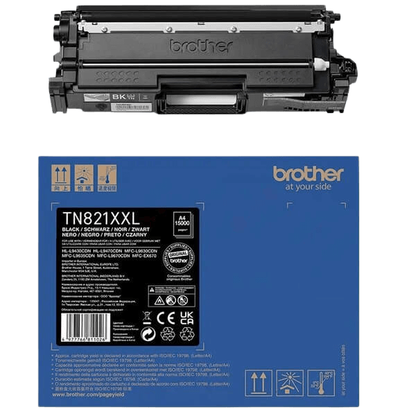 Brother TN821XXLBK svart XXL toner - Original