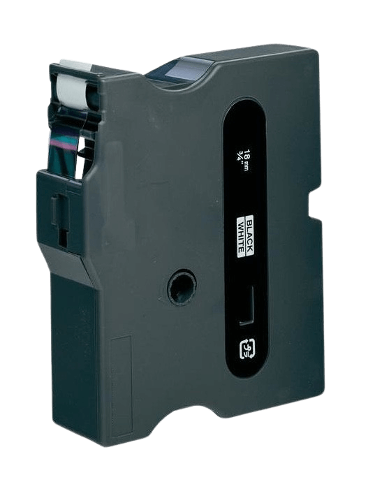 Brother TX241 Svart text / Vit tejp 18 mm x 15 m tejp - Kompatibel