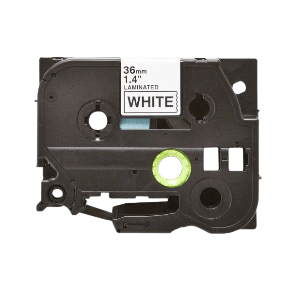 Brother TZe-261 Svart text / Vit tejp 36 mm x 8 m tejp - Kompatibel
