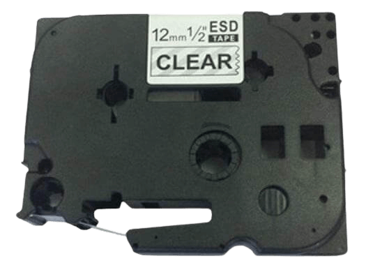 Brother TZe131 Svart text / Genomskinlig tejp 12 mm x 8 m tejp - Kompatibel