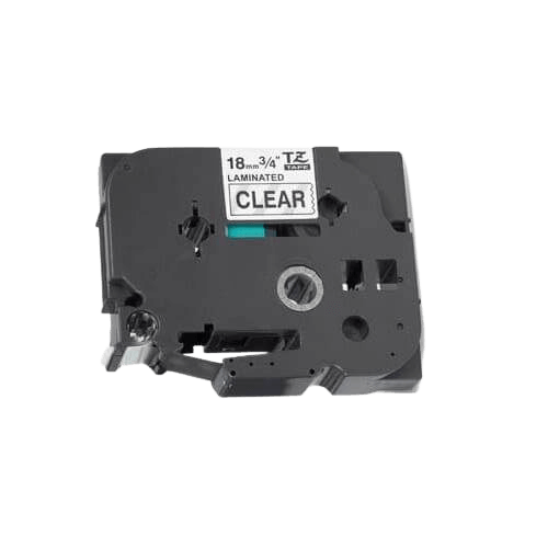 Brother TZe141 Svart text / Genomskinlig tejp 18 mm x 8 m tejp - Kompatibel