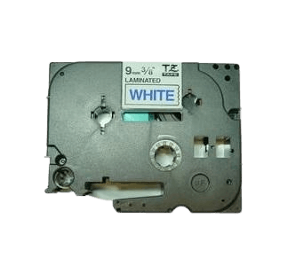 Brother TZe223 Blå text / Vit tejp 9 mm x 8 m tejp - Kompatibel