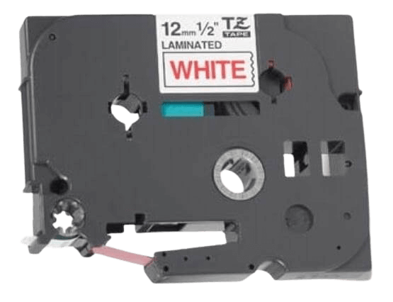 Brother TZe232 Röd text / Vit tejp 12 mm x 8 m tejp - Kompatibel
