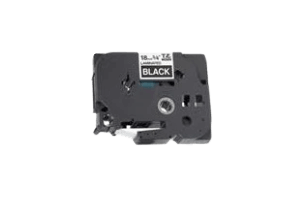 Brother TZe345 Vit text / Svart tejp 18 mm x 8 m tejp - Kompatibel