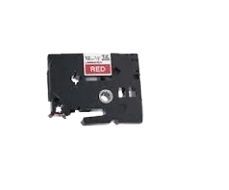 Brother TZe435 Vit text / Röd tejp 12 mm x 8 m tejp - Kompatibel