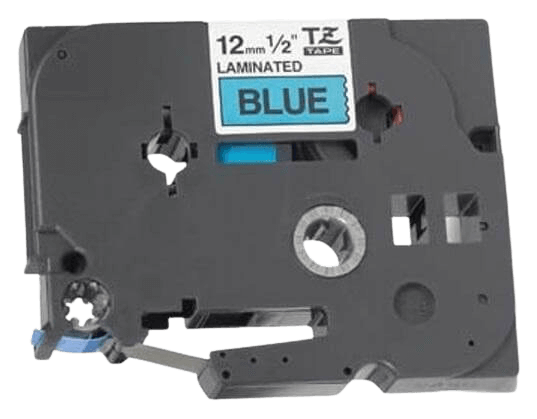 Brother TZe531 Svart text / Blå tejp 12 mm x 8 m tejp - Kompatibel