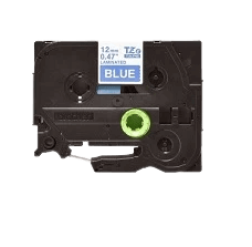Brother TZe535 Vit text / Blå tejp 12 mm x 8 m tejp - Kompatibel
