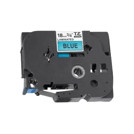 Brother TZe541 Svart text / Blå tejp 18 mm x 8 m tejp - Kompatibel