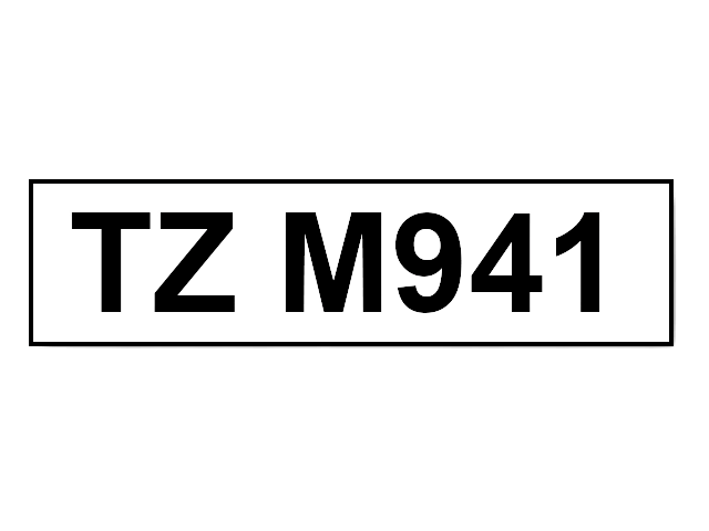 Brother TZe941 Svart text / Silver tejp 18 mm x 8 m tejp - Kompatibel