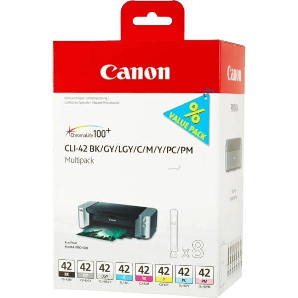 Canon CLI-42 / 6384B010 CMYK XL rabattpaket - Original