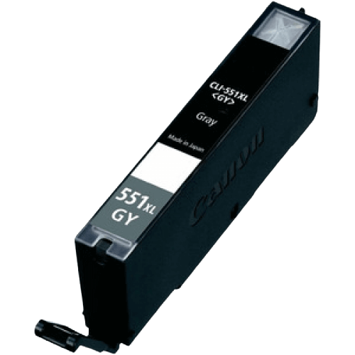 Canon CLI-551XLGY / 6447B001 grå XL bläckpatron - Kompatibel