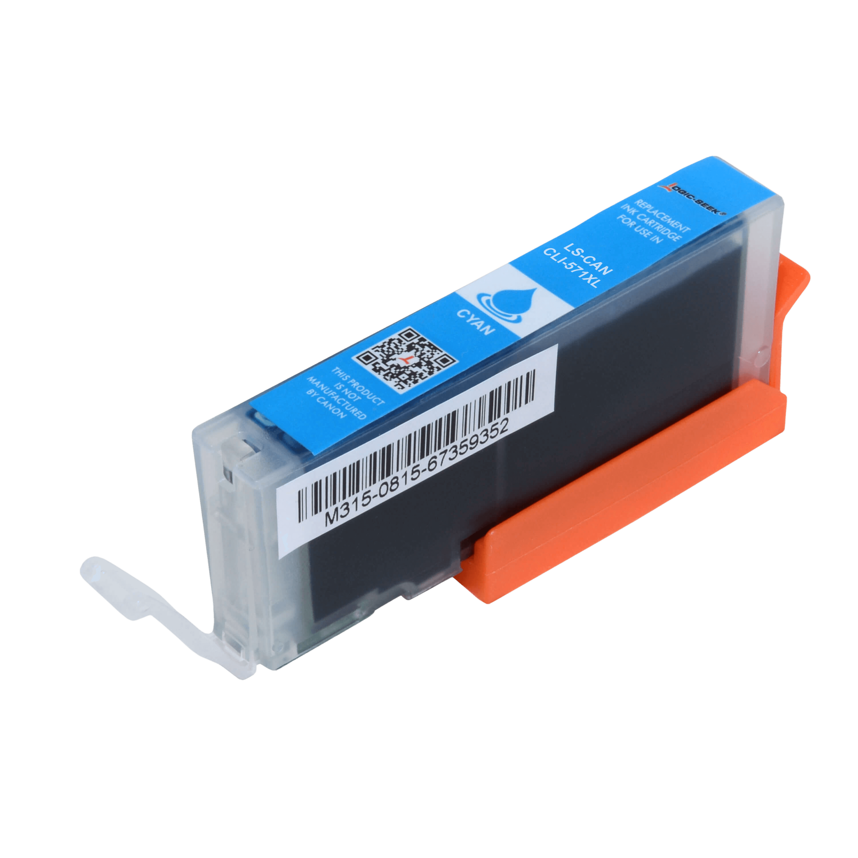 Canon CLI-571C / 0332C001 cyan XL bläckpatron - Kompatibel