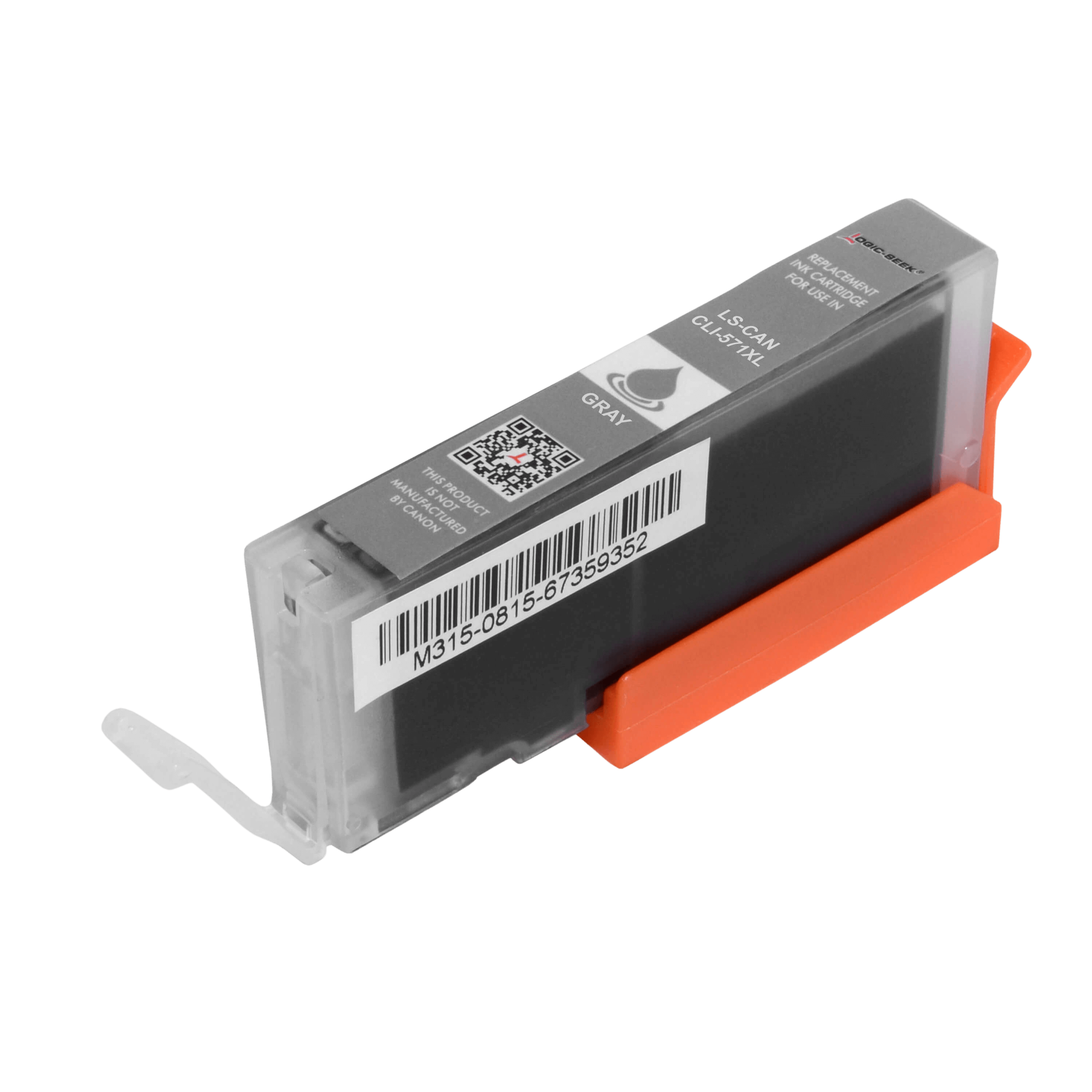 Canon CLI-571GY / 0335C001 grå XL bläckpatron - Kompatibel