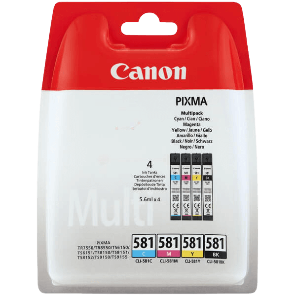 Canon CLI-581 / 2103C004 CMYK rabattpaket - Original