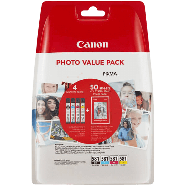 Canon CLI-581 / 2106C005 CMYK rabattpaket - Original
